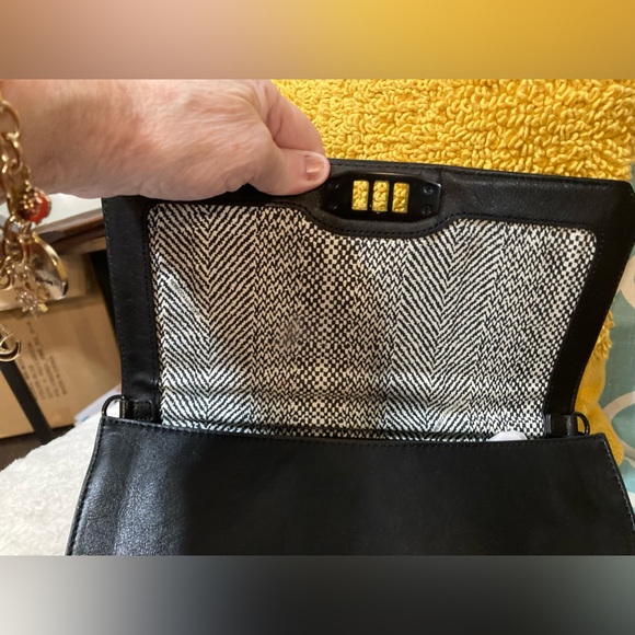 EUC - Rebecca Minkoff leather quilted crossbody purse with black/gold dust bag - Picture 10 of 16